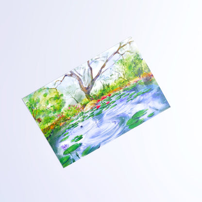 Postcards and stickers : Elements from the Garden of the Unexpected - Matrimandir , Auroville.