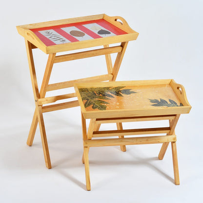 Tray Table with handles - Gold Papaya