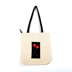 Hand-Appliqued Canvas Tote Bag