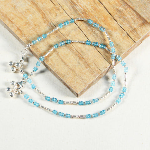 Apatite Anklet - Crystal Cut