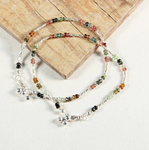 Tourmaline Anklet - Crystal Cut