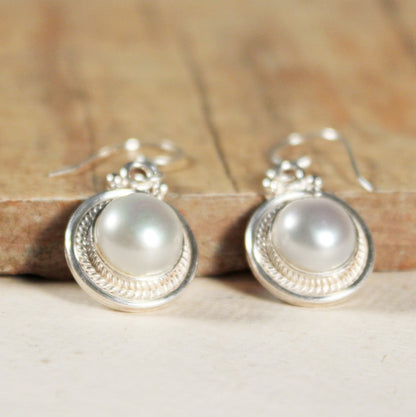 Gemstone Oval Earrings