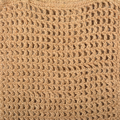 Hand-Crocheted Jute Grocery Tote Bag
