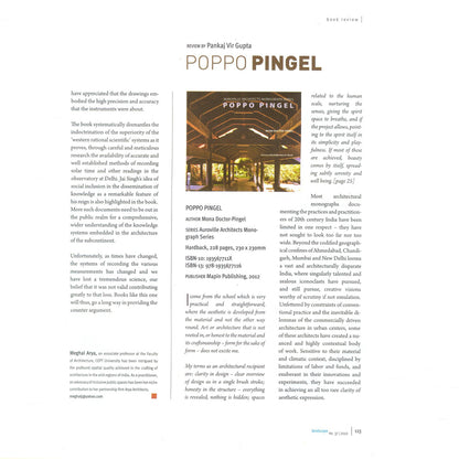 POPPO PINGEL  :  Auroville Architects Monograph Series