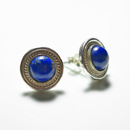 Big Silver Gemstone Stud