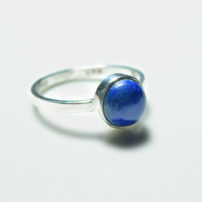 Small Silver Gemstone Ring