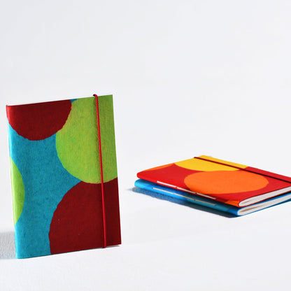 Round Smile  Medium Notebook with Elastic Closure