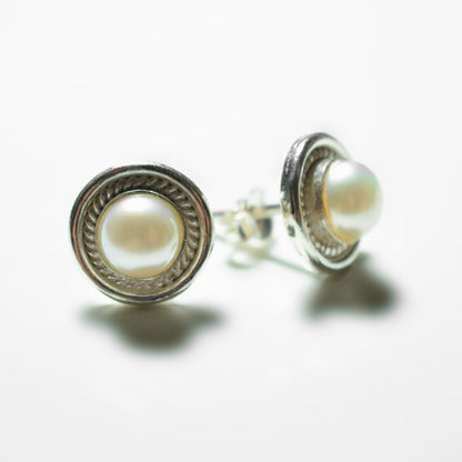 Big Silver Gemstone Stud