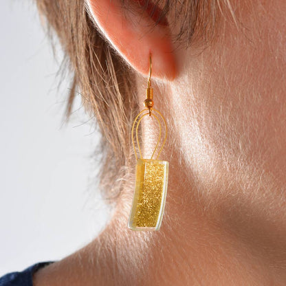 Rectangular Hanging Earrings