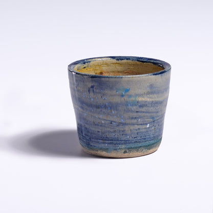 Planter with saucer -  blue