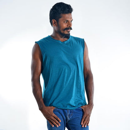 Tony Sleeveless Organic Cotton T-shirt