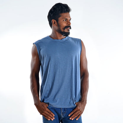 Tony Sleeveless Organic Cotton T-shirt