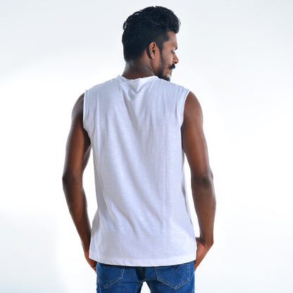 Tony Sleeveless Organic Cotton T-shirt
