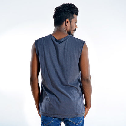 Tony Sleeveless Organic Cotton T-shirt