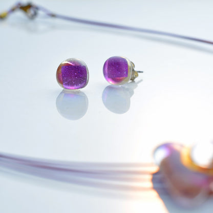 Violet Silver-in-Glass Set (Simple)