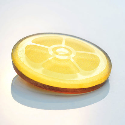 Auroville Symbol Gold-In Glass Pendant