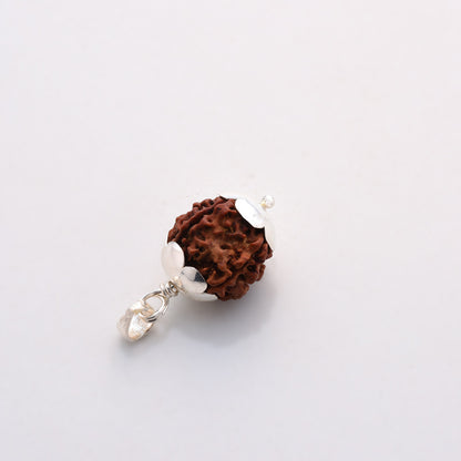 Rudraksha Five Face with Silver Pendant