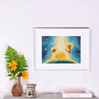 Savitri Art Painting - Divine’s Play of Hide and Seek