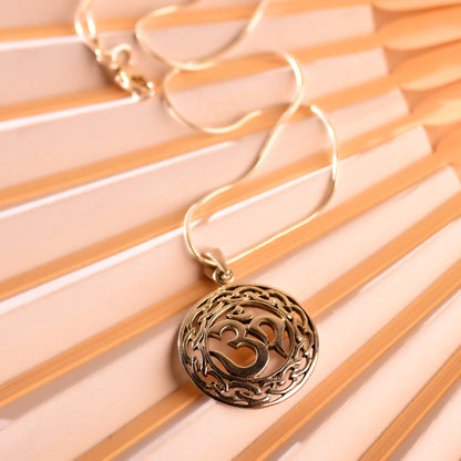 Silver Om Pendant
