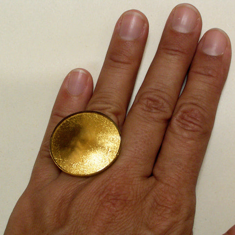 Sun Ring Gold-in-Glass (Large 3 cm)