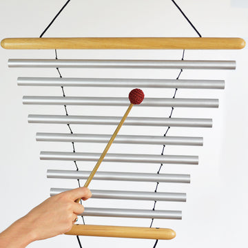 9-Bar Swinging Aluminum Chimes, C 256 Hz