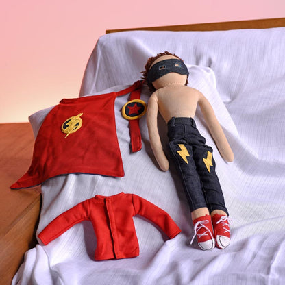 SUPERHERO THEO - Waldorf Inspired Dress-Up Doll