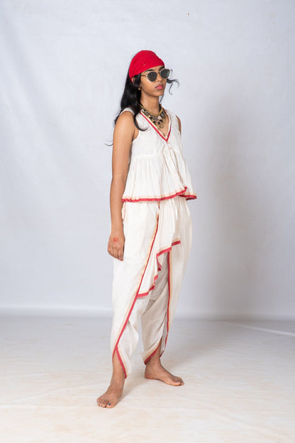 Set of 2- Top & Dhoti Set