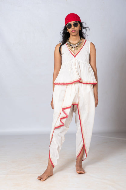 Set of 2- Top & Dhoti Set