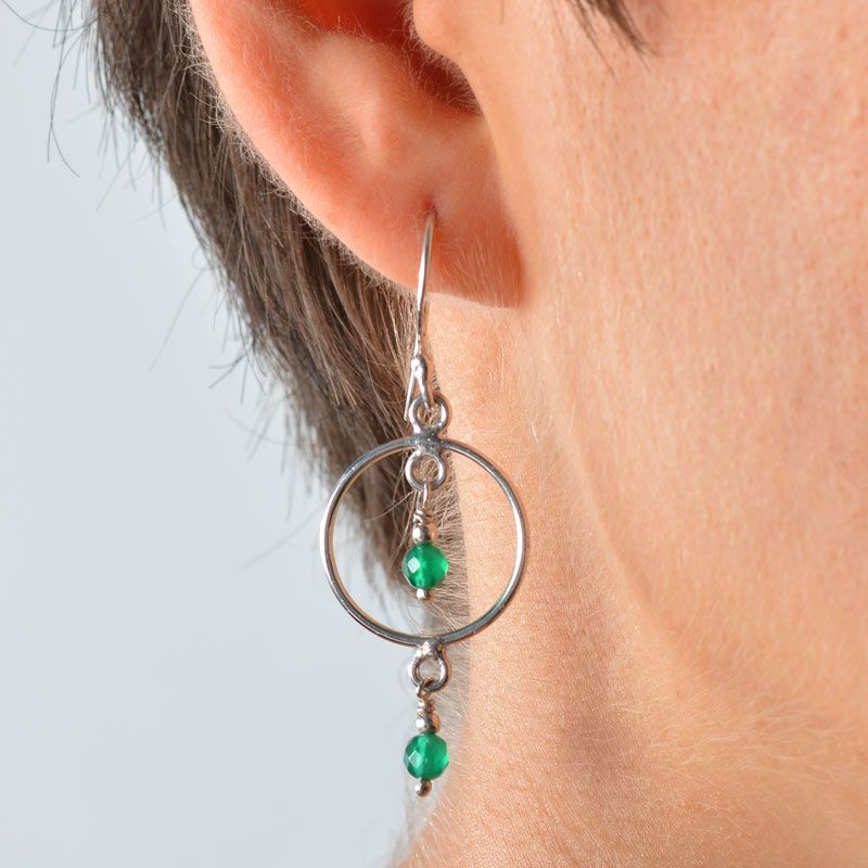 Top more than 78 gemstone hoop earrings gold best - esthdonghoadian