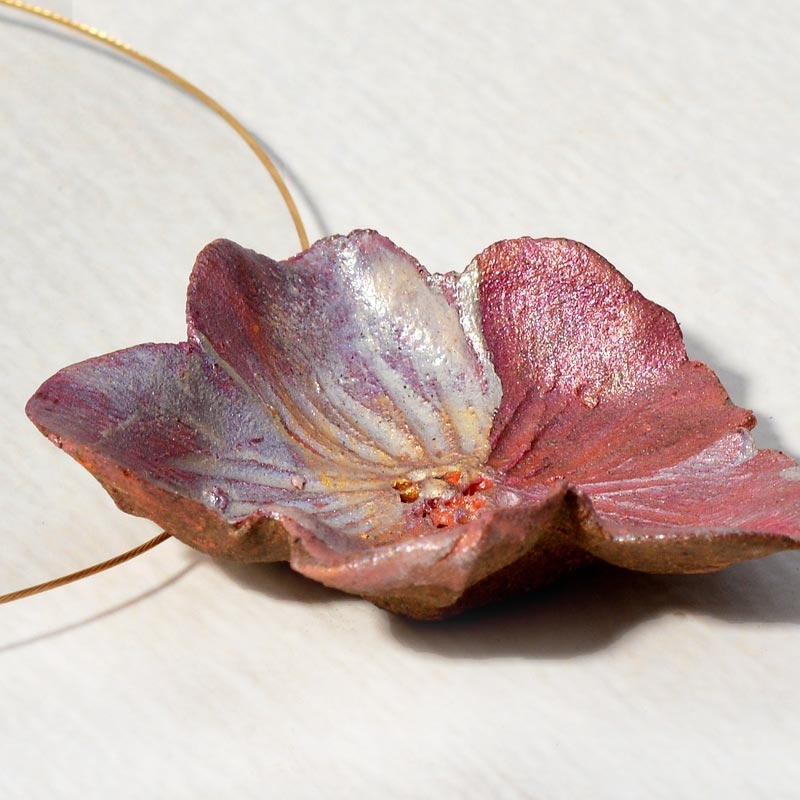 delicate flower necklace