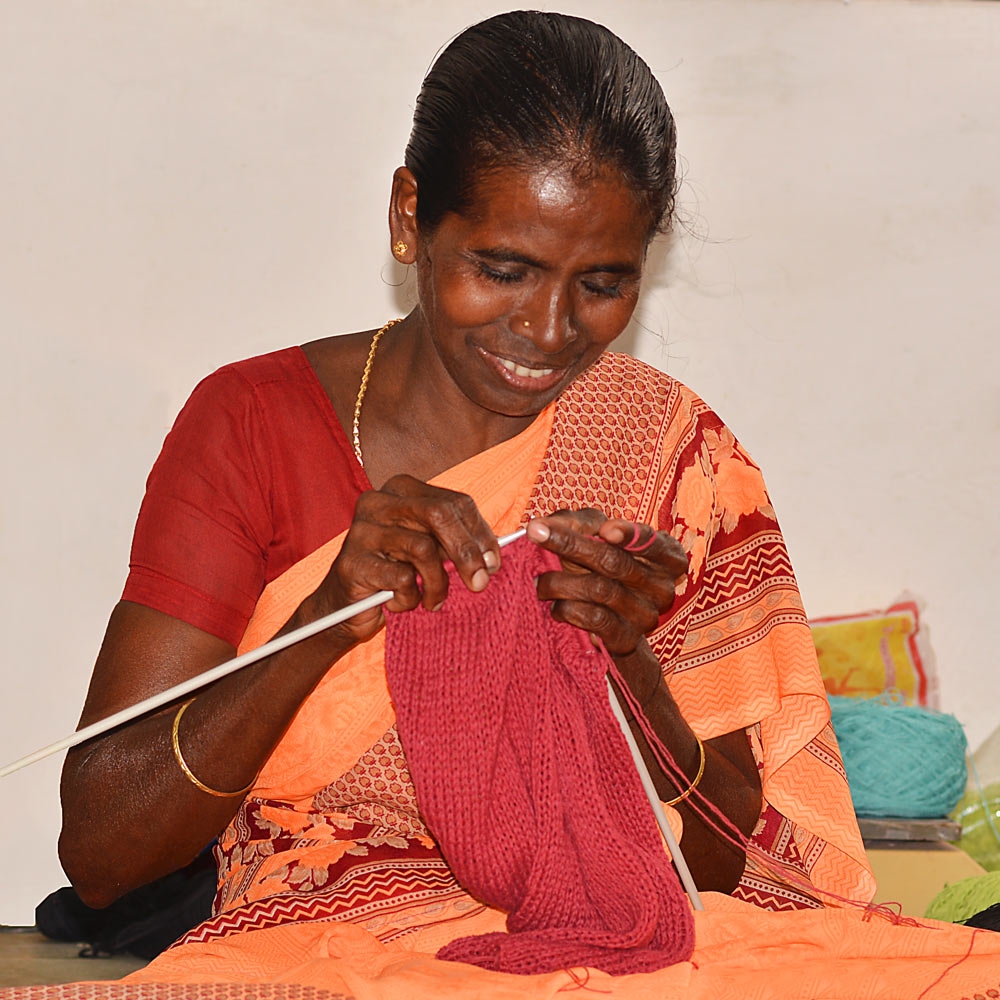 Women empowerment through knitting